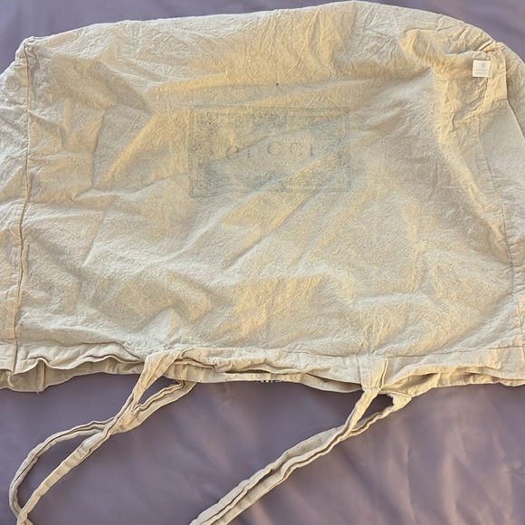 Gucci Ivory Canvas Daily Hobo Bag Tote Farmer’s Market - Picture 5 of 7